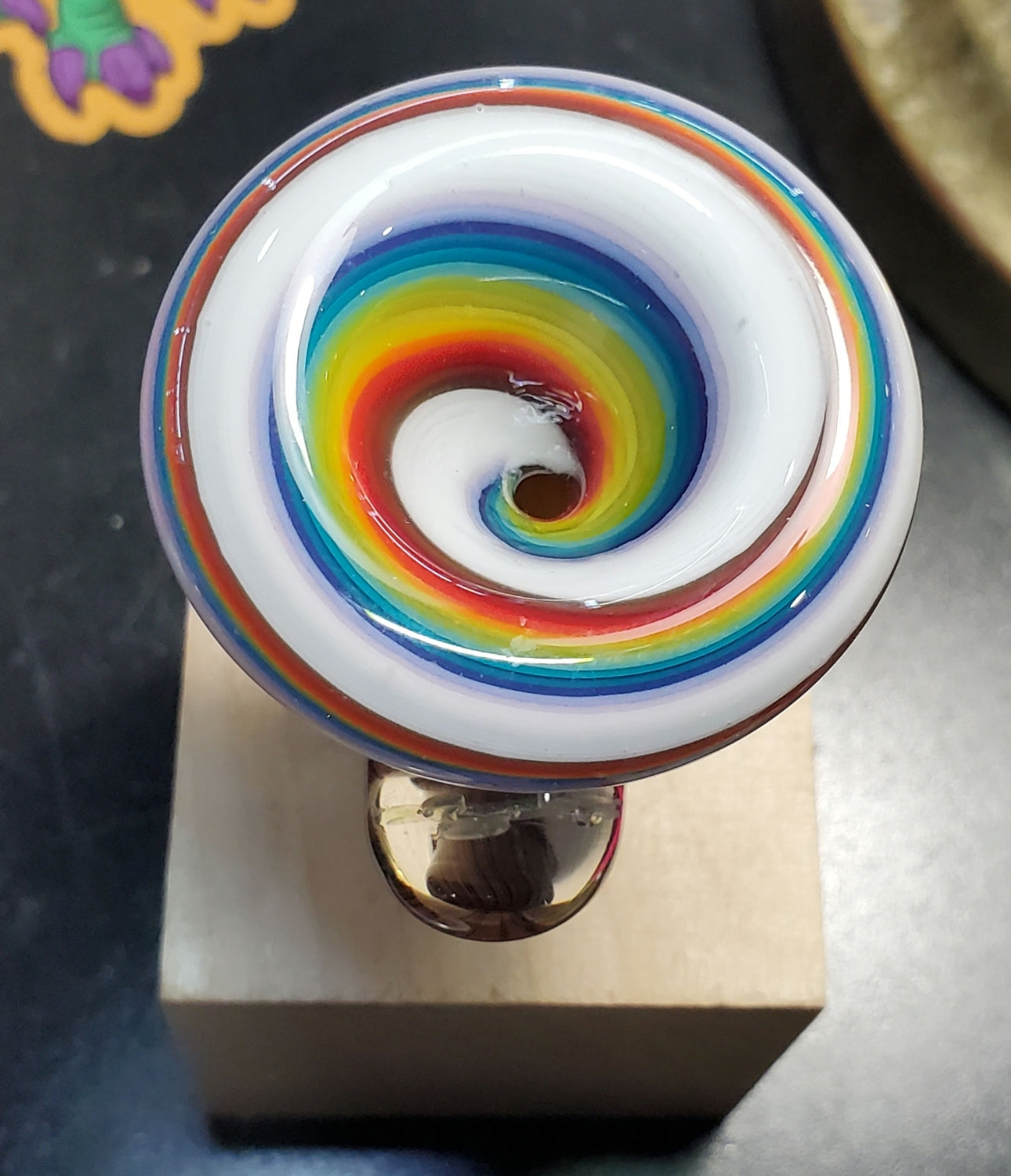 Blitzkriega Hoodgrain Slide 14mm white/rainbow