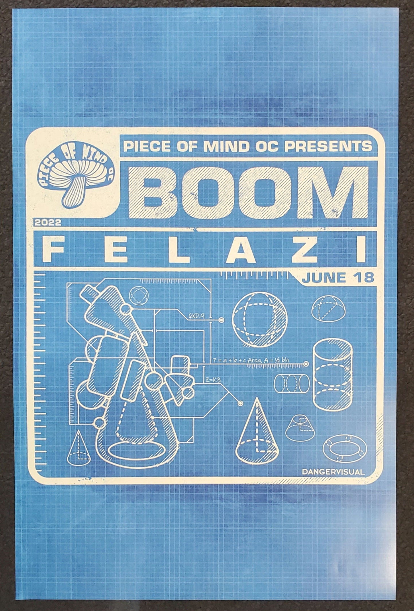 Boom Felazi x Piece of Mind OC Show Poster 2022