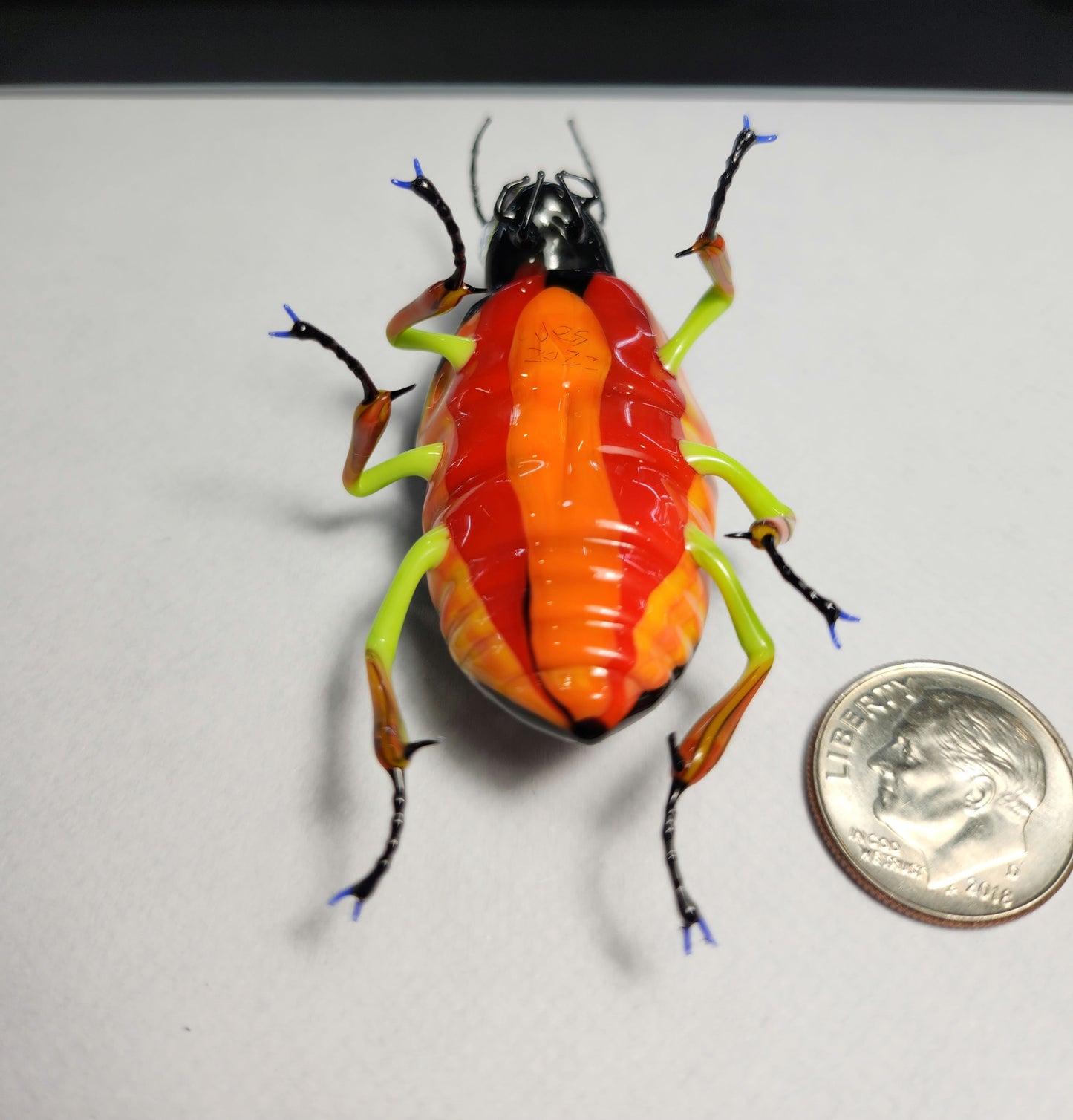 Vetropod Gold/Ruby Jewel Beetle