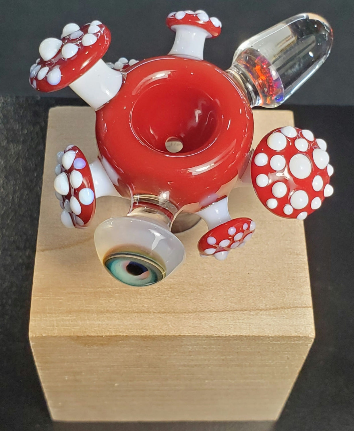 Snic Mushroom and Opal 14mm Slide Red
