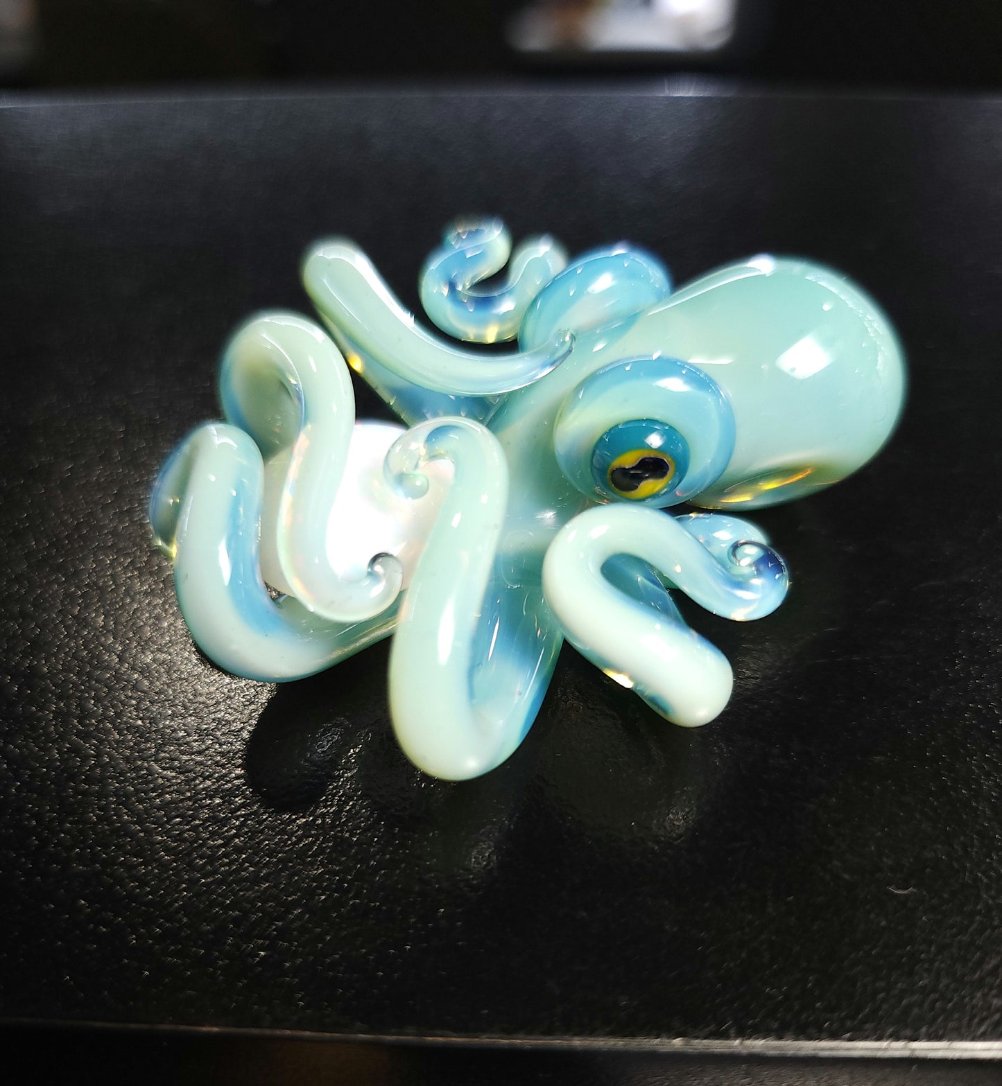 Liz Wright Octopus Pendant Movable Captive Opal