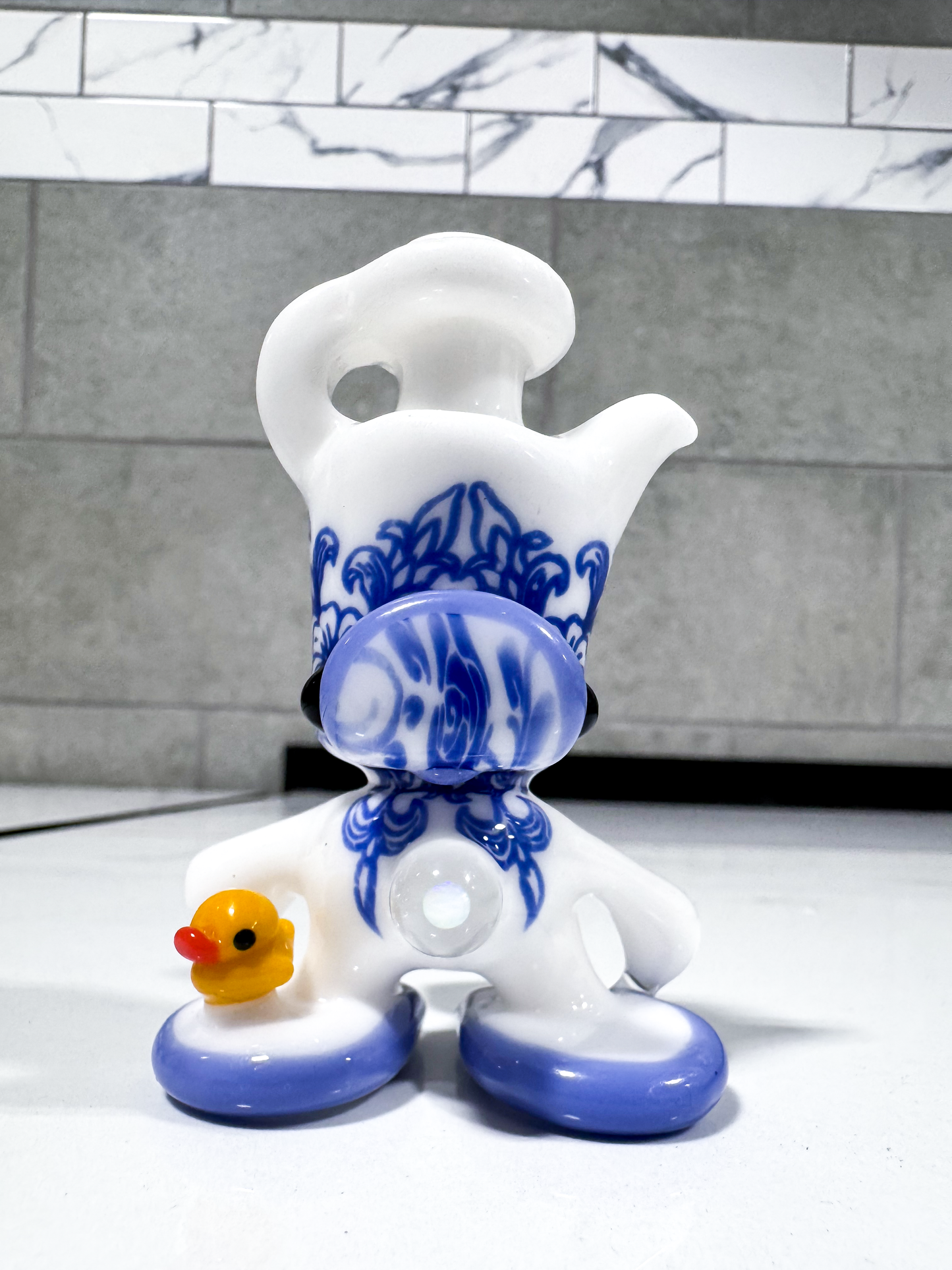 Ryno x Kurt B. Standing Ducky Tea Pot Head Dry