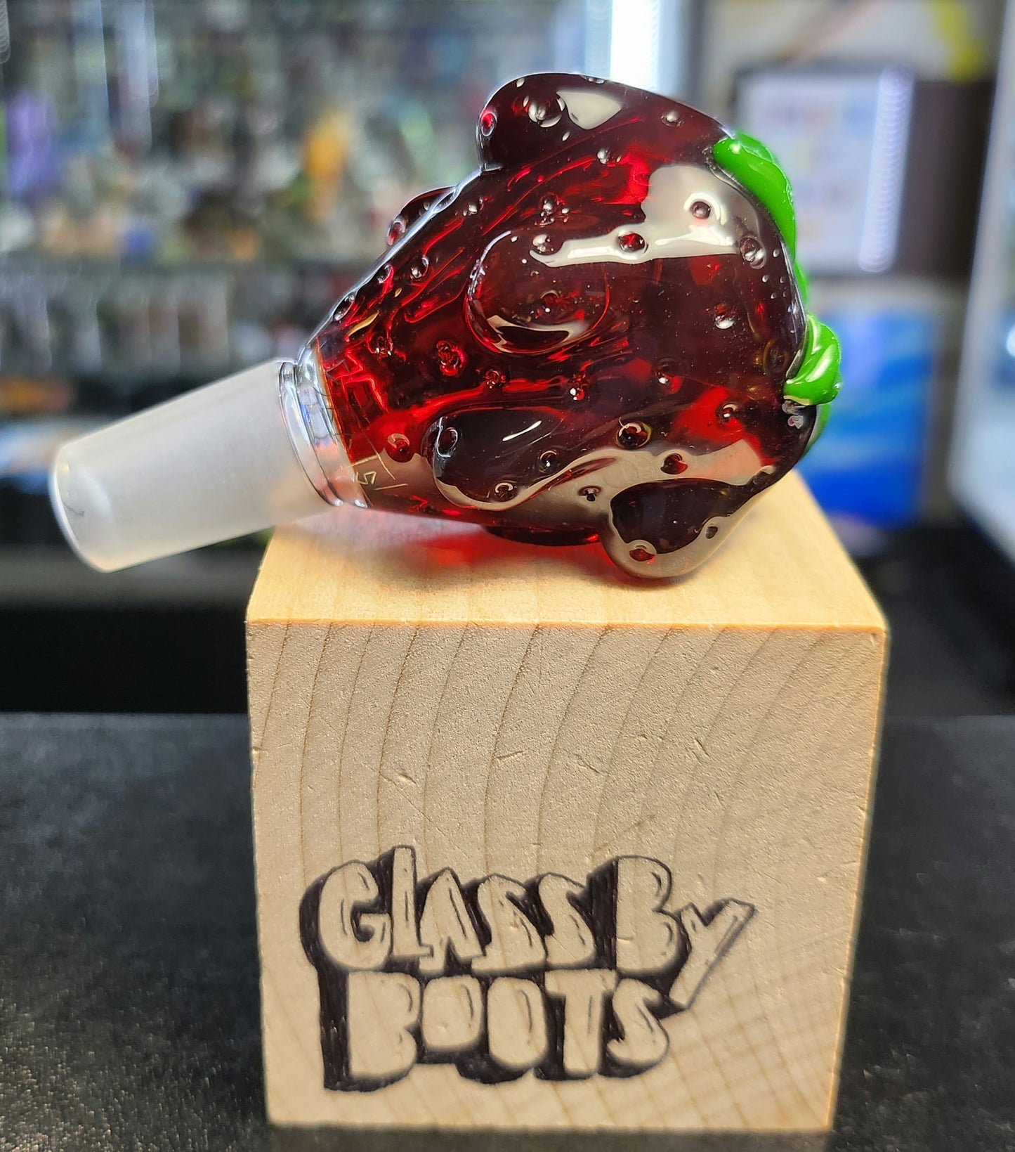 Glass by Boots Strawberry 14mm Slide Roozie's Slide Show 2022