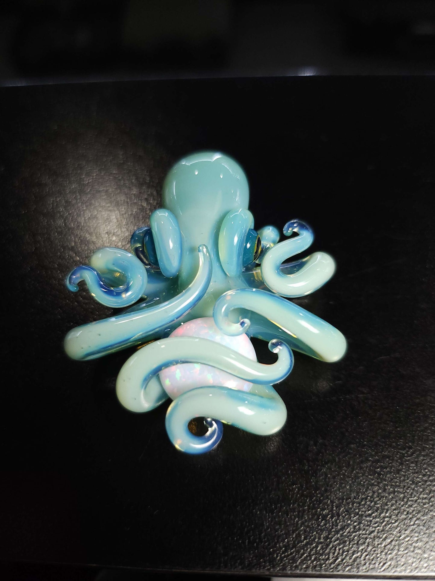 Liz Wright Octopus Pendant Movable Captive Opal