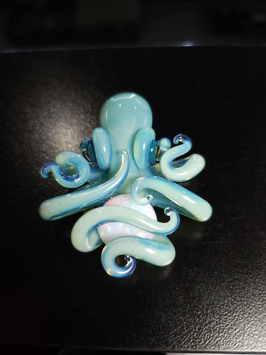 Liz Wright Octopus Pendant Movable Captive Opal