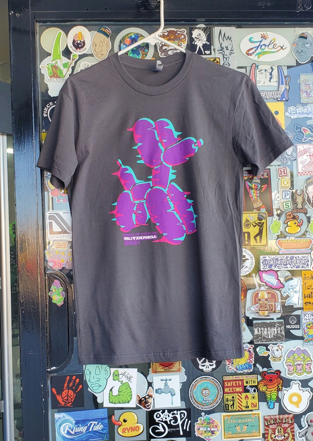 Blitzkrieger x Piece of Mind OC Tee Shirt UV Reactive Print