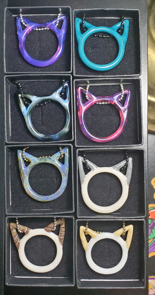Spiller Woods Kitty Face Pendant