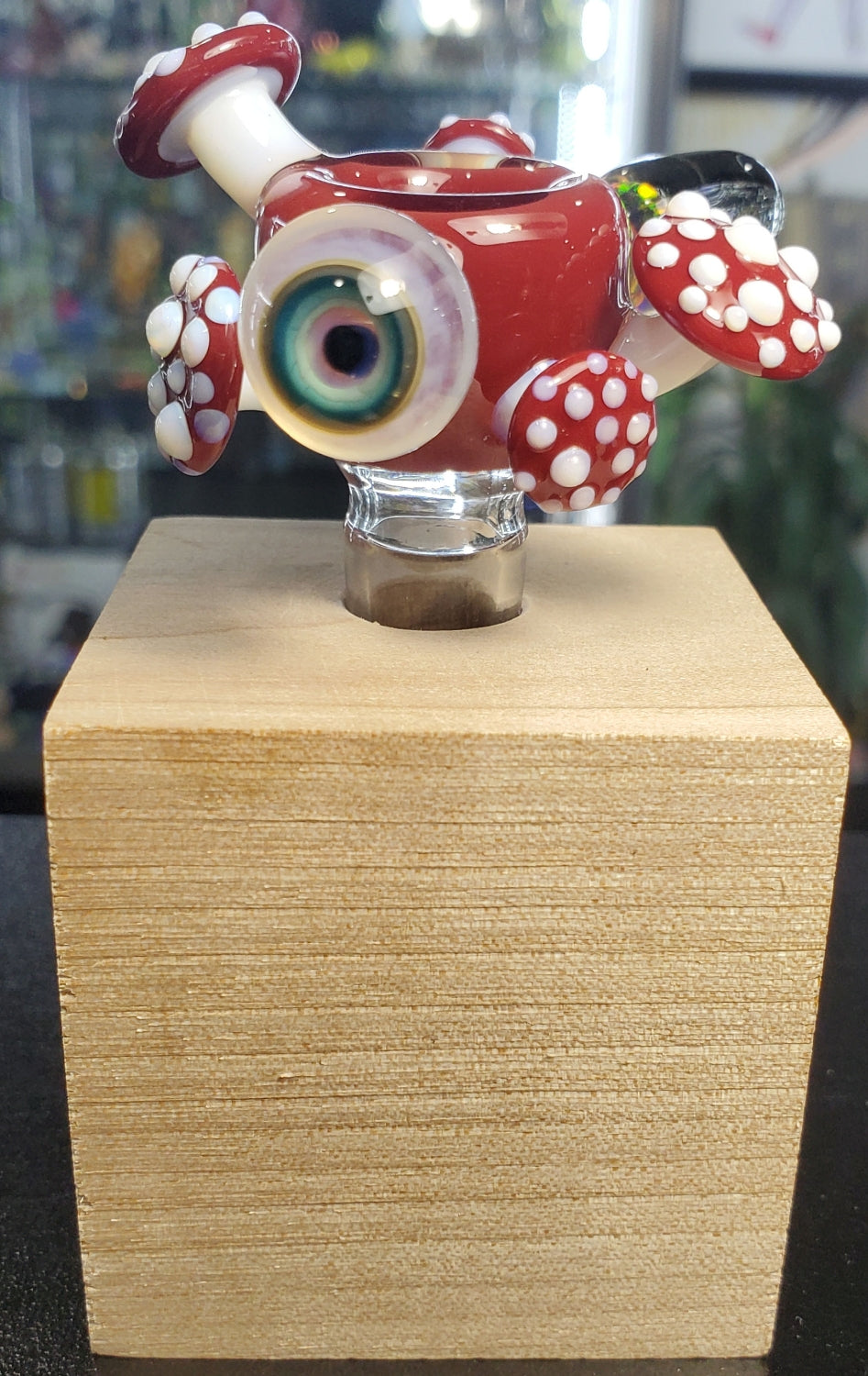 Snic Mushroom and Opal 14mm Slide Red