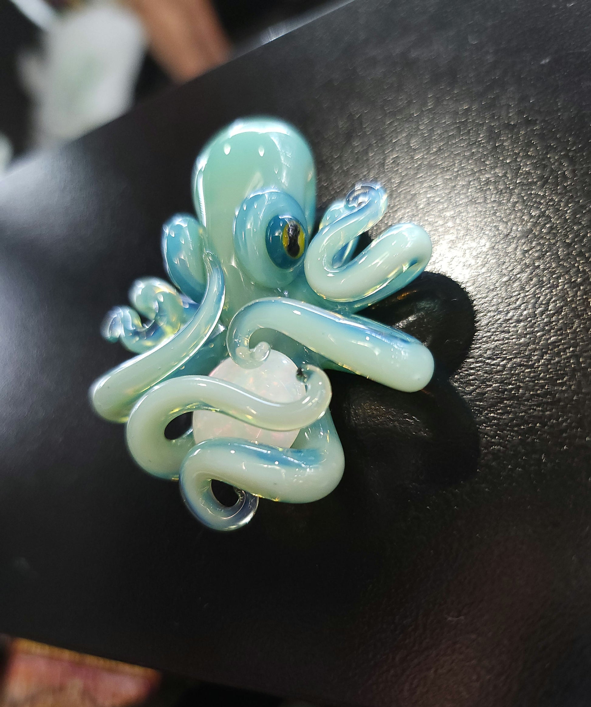 Liz Wright Octopus Pendant Movable Captive Opal
