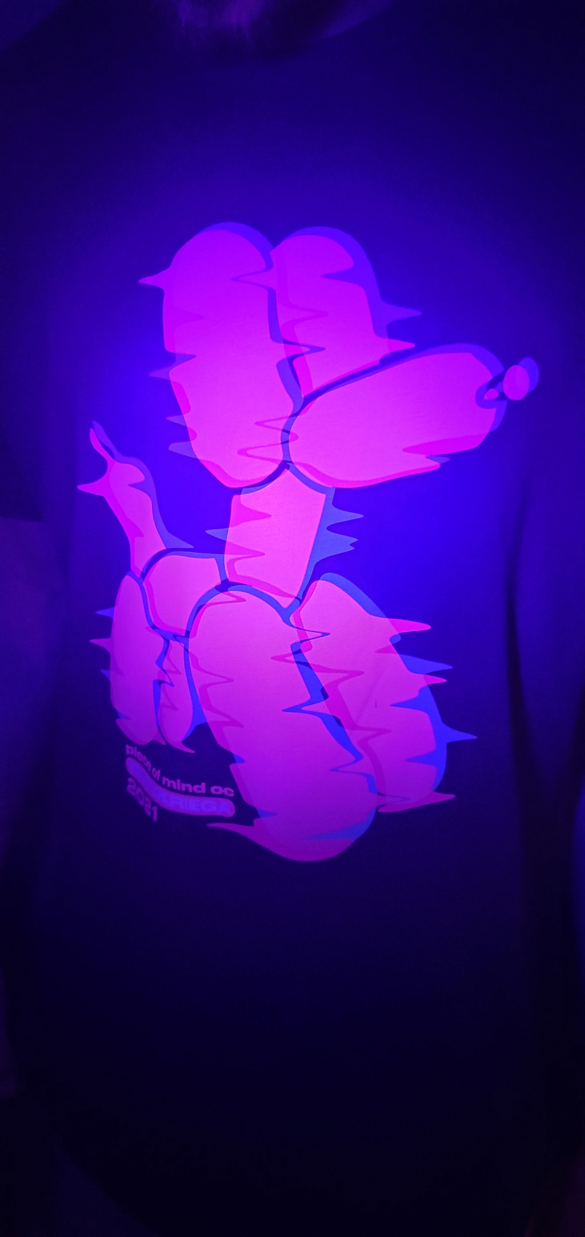 Blitzkrieger x Piece of Mind OC Tee Shirt UV Reactive Print