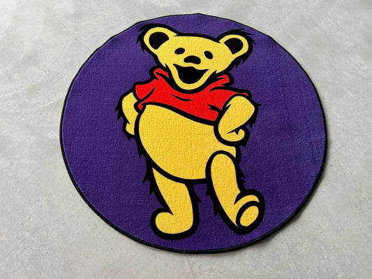 Dancing Pooh 4ft diameter Rug