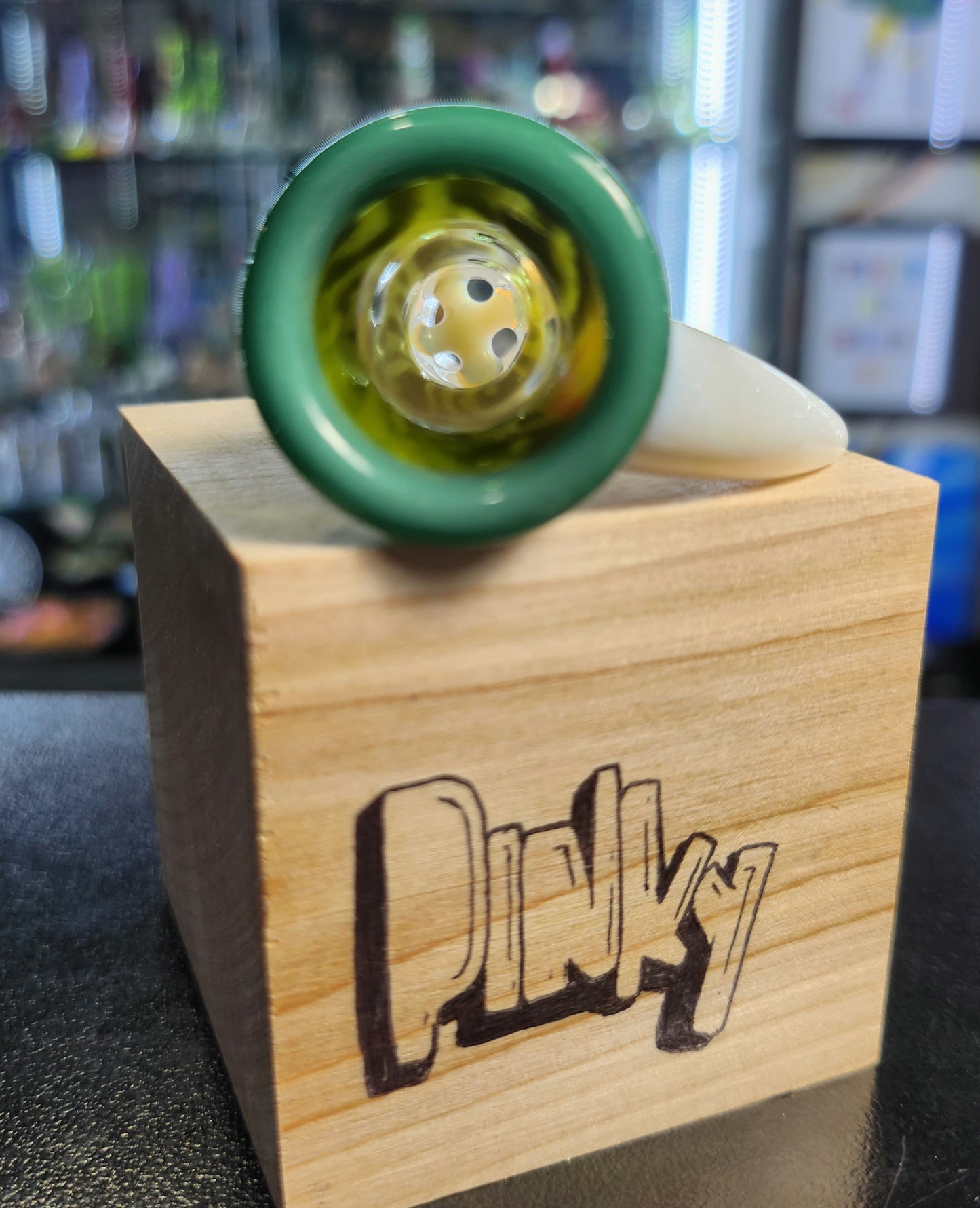Pinky Brewtz Green Print 14mm Slide Roozie's Slide Show 2022