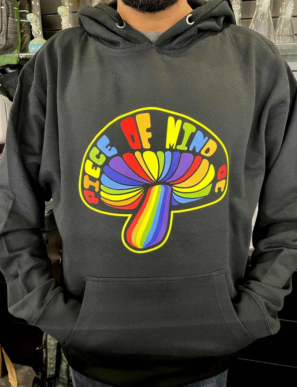 Rainbow Mushroom Pull Over Hoodie