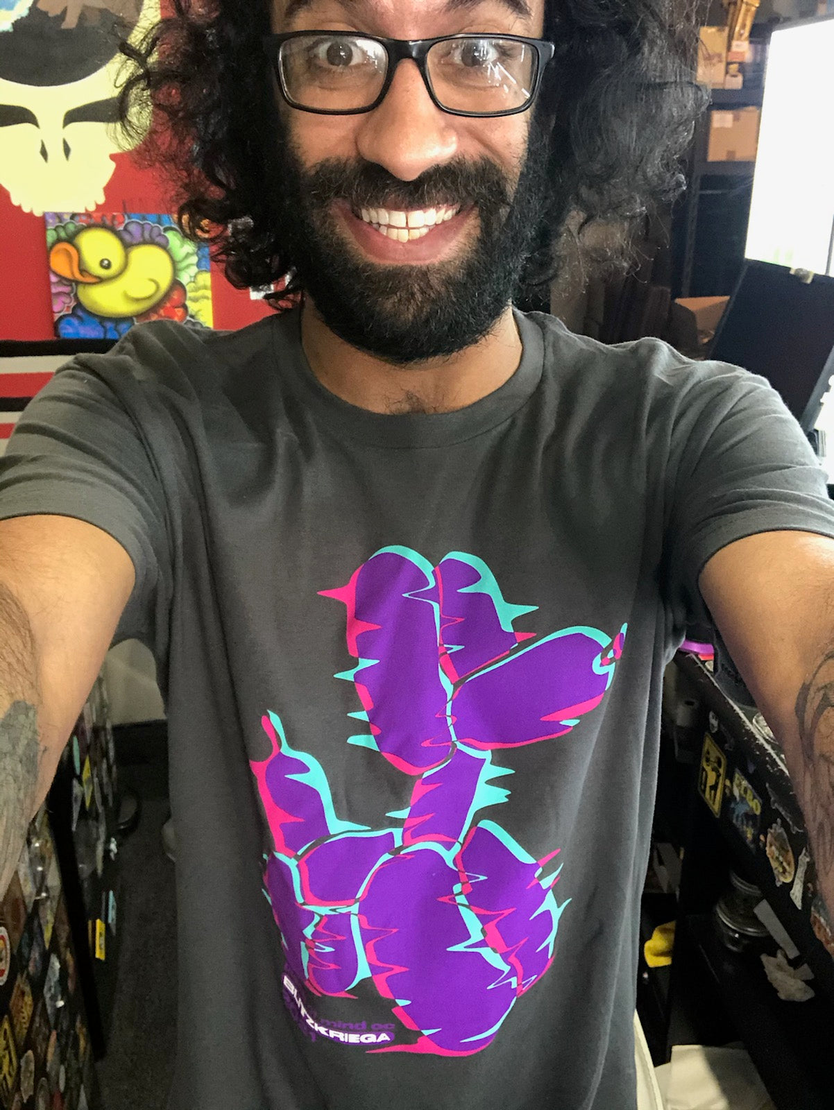 Blitzkrieger x Piece of Mind OC Tee Shirt UV Reactive Print