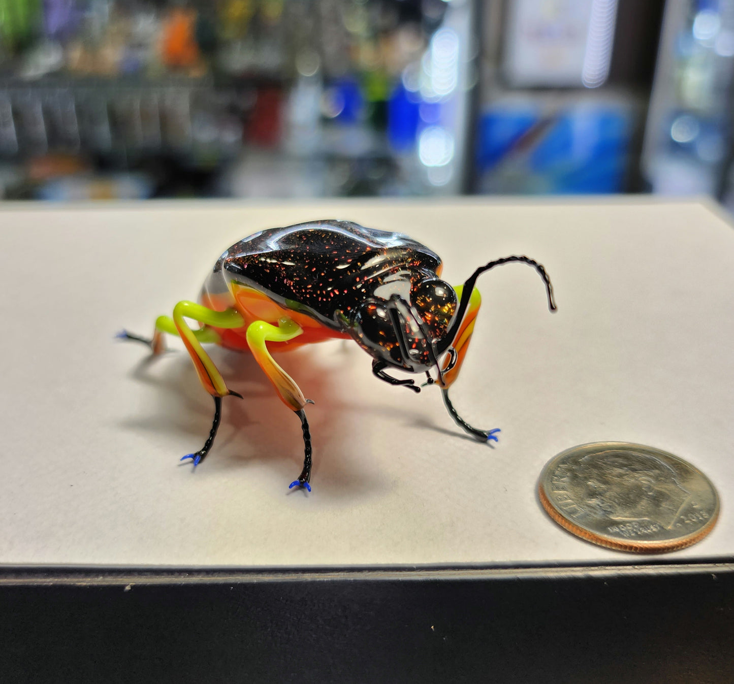 Vetropod Gold/Ruby Jewel Beetle