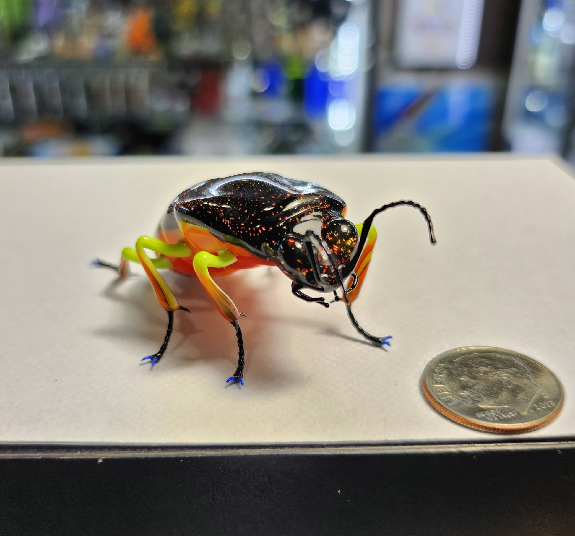 Vetropod Gold/Ruby Jewel Beetle