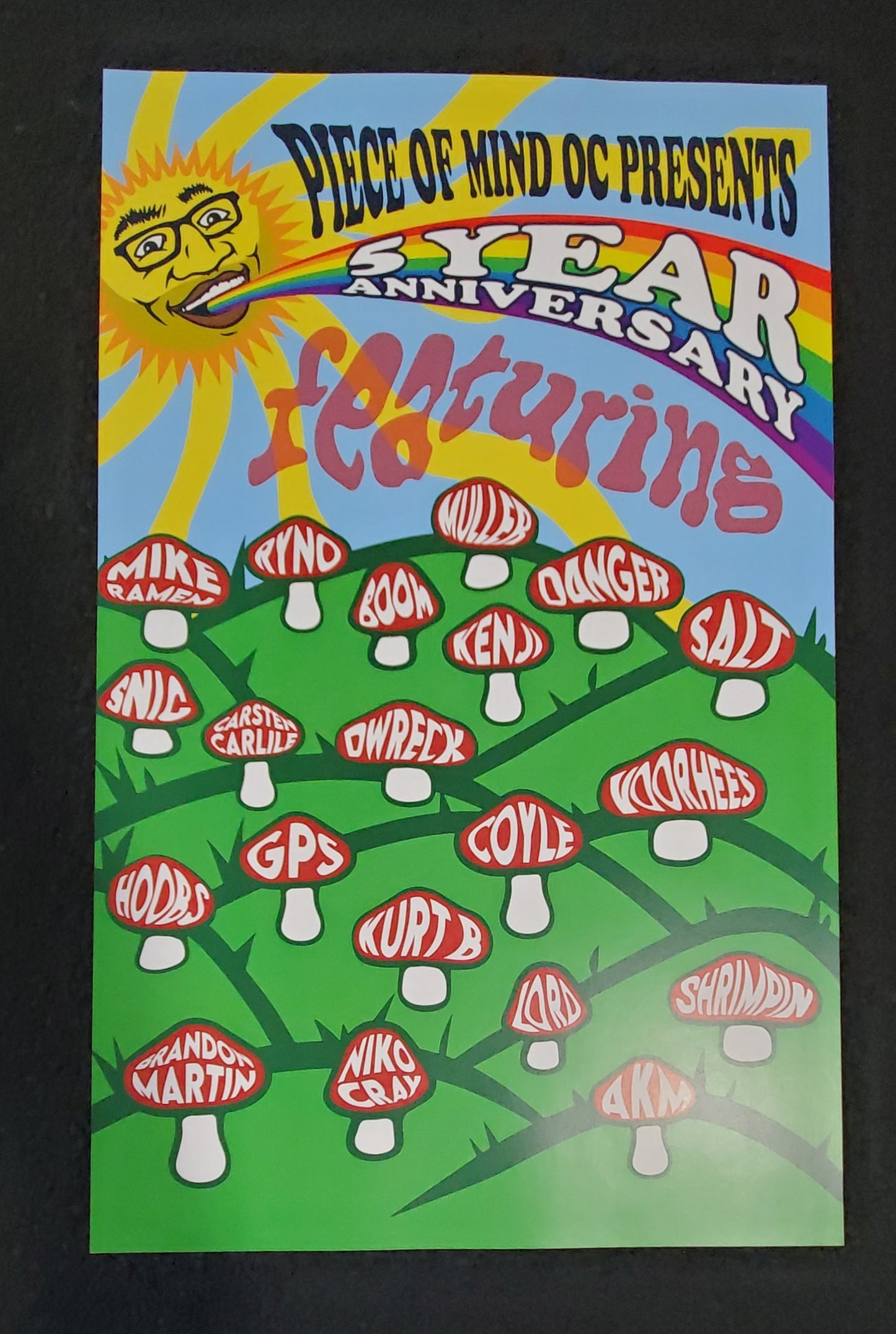 5 Year Anniversary Show Poster