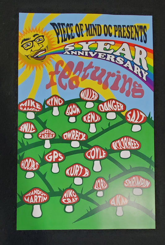 5 Year Anniversary Show Poster
