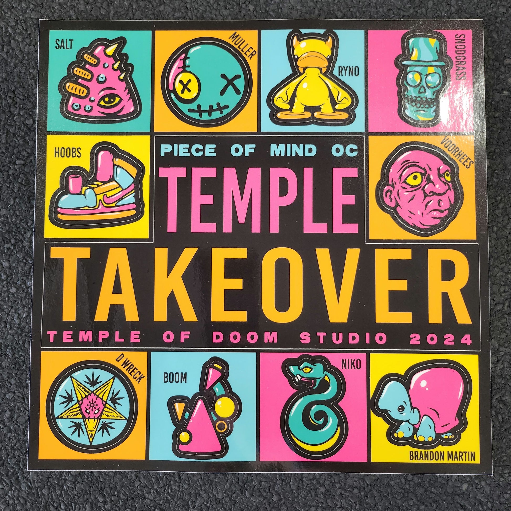 Sticker Sheet Temple Takeover 2024