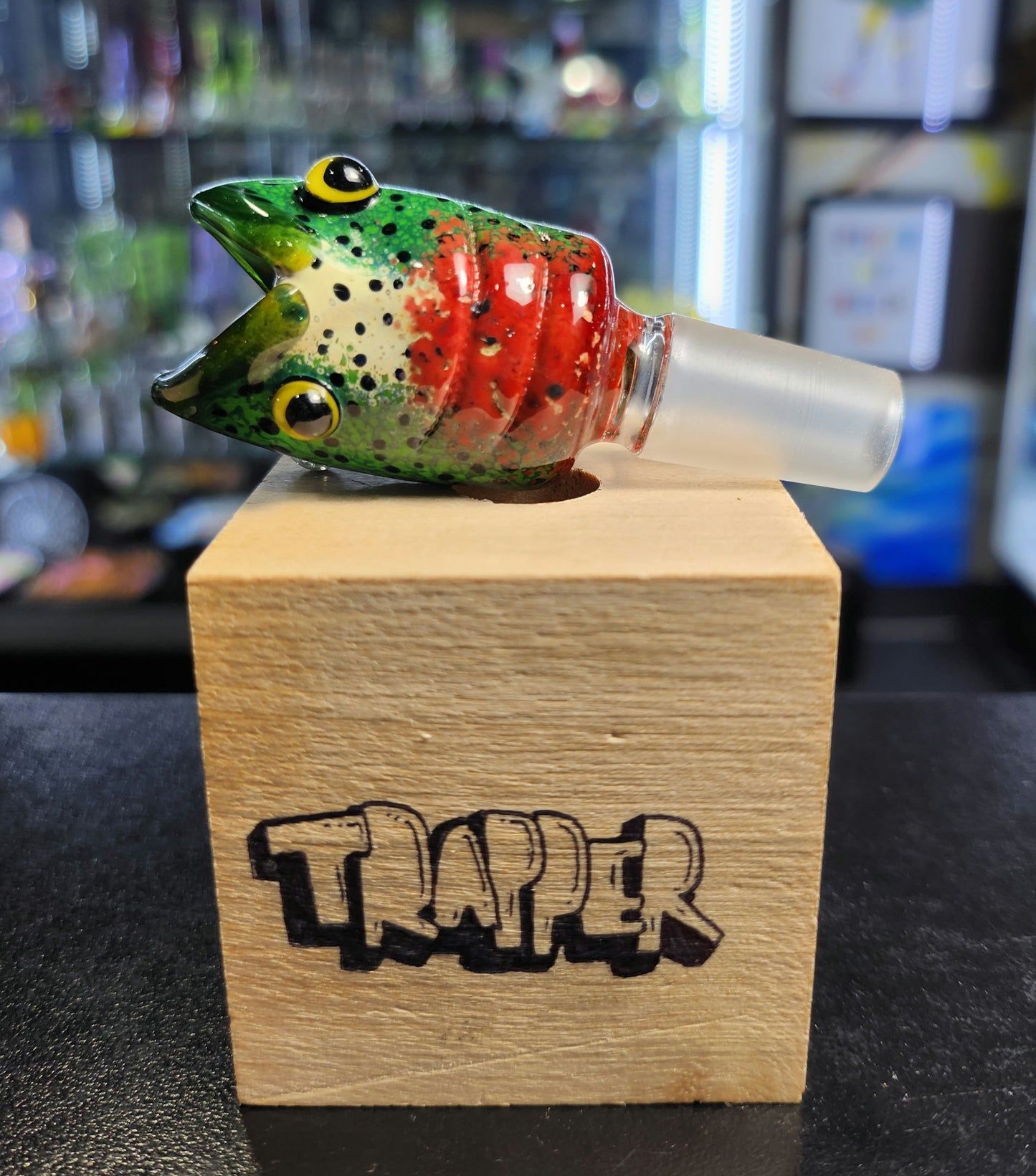Trapper Studio Double faced Rainbow Trout  14mm Slide Roozie's Slide Show 2022