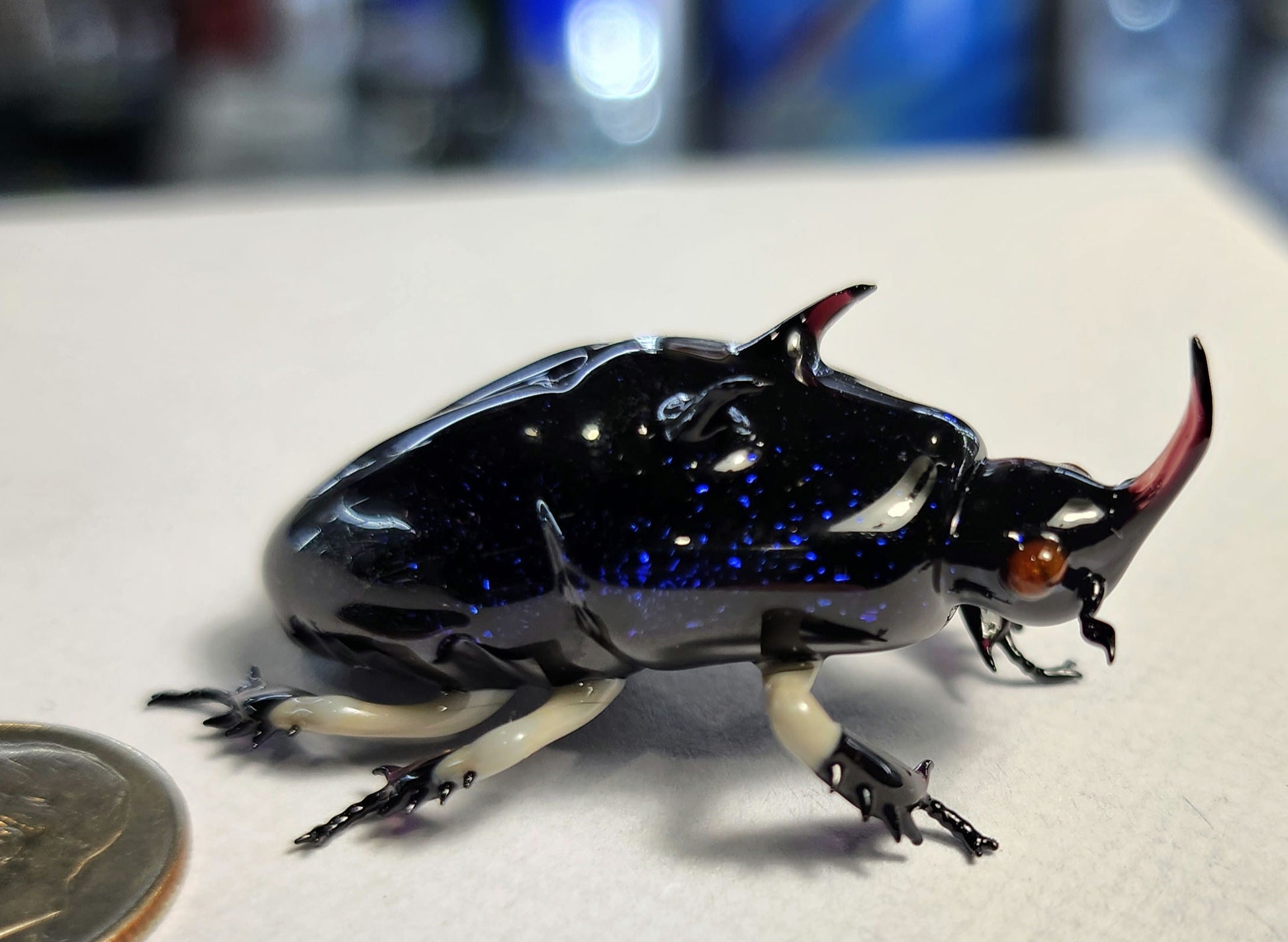 Vetropod Sapphire Rhino Beetle