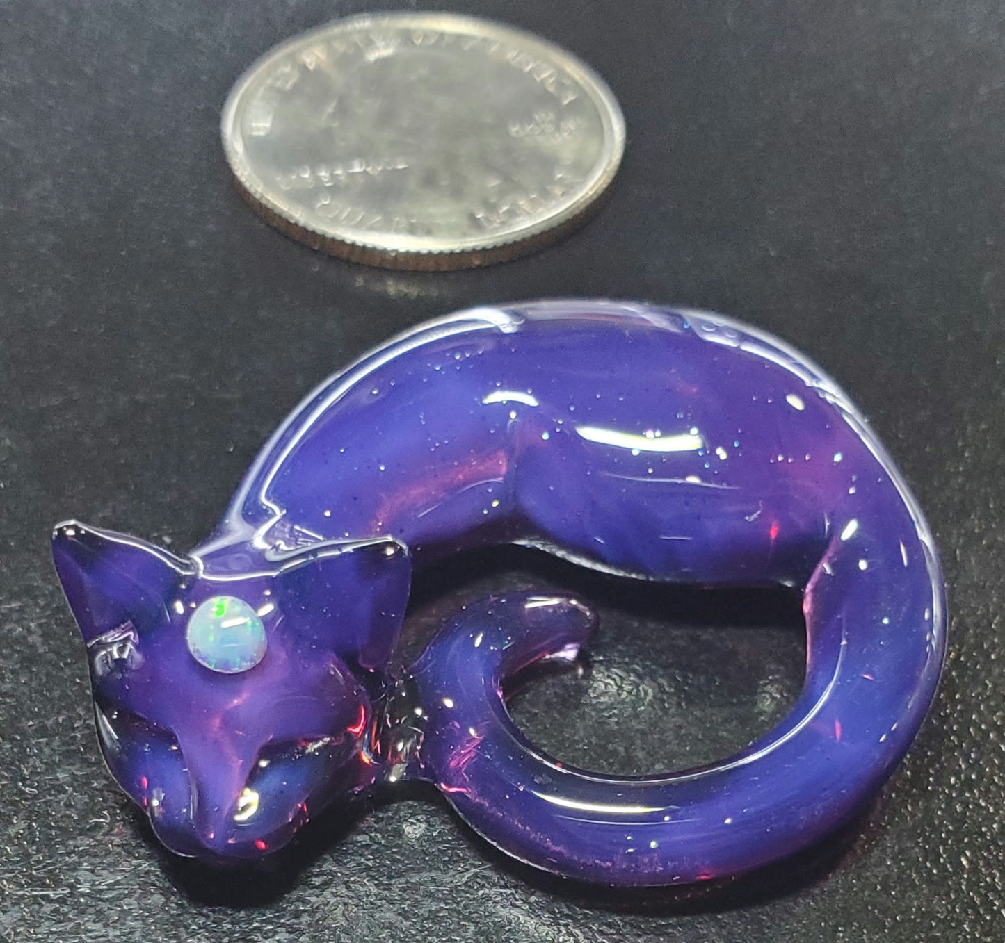 Spiller Woods Sleeping Kitty Pendant Third Eye Small