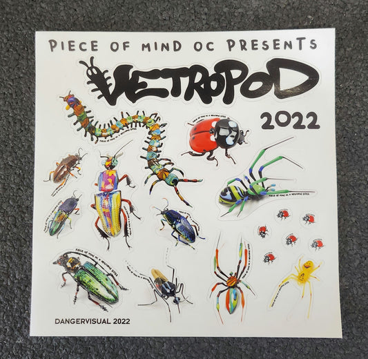 Vetropod x Piece of Mind OC Sticker Sheet