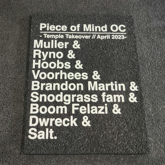 Snodgrass Temple Takeover Name List Moodmat 2023
