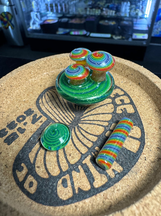 Darby Rainbow Mushroom Slurper Set