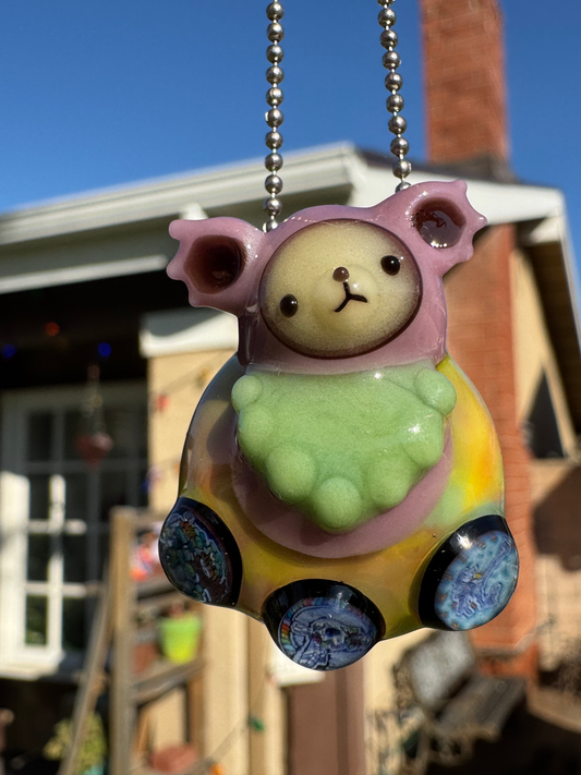 Aquariust x Rose Roads Dancing Bear Chappy Pendy Pink