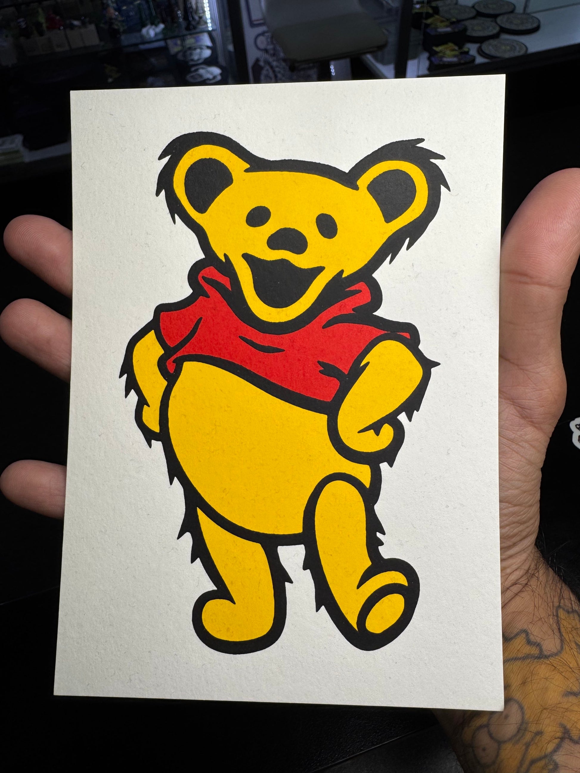 Pooh Bear Print 5x7