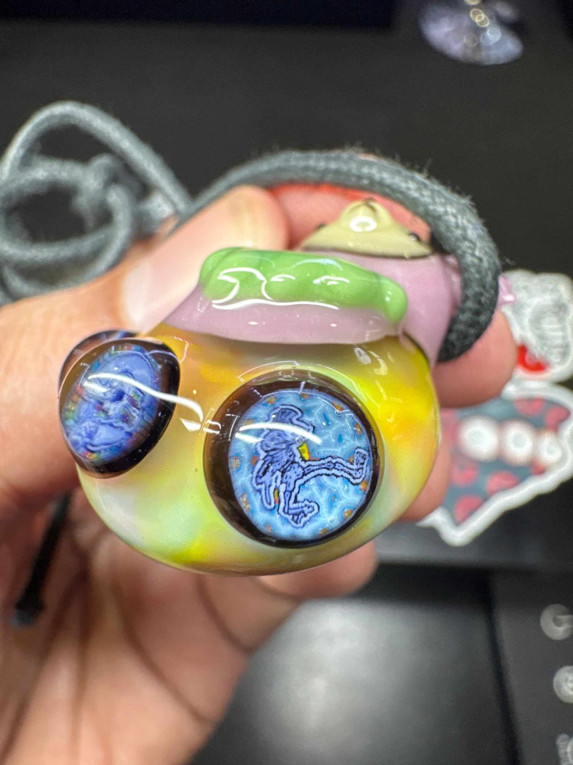 Aquariust x Rose Roads Dancing Bear Chappy Pendy Pink