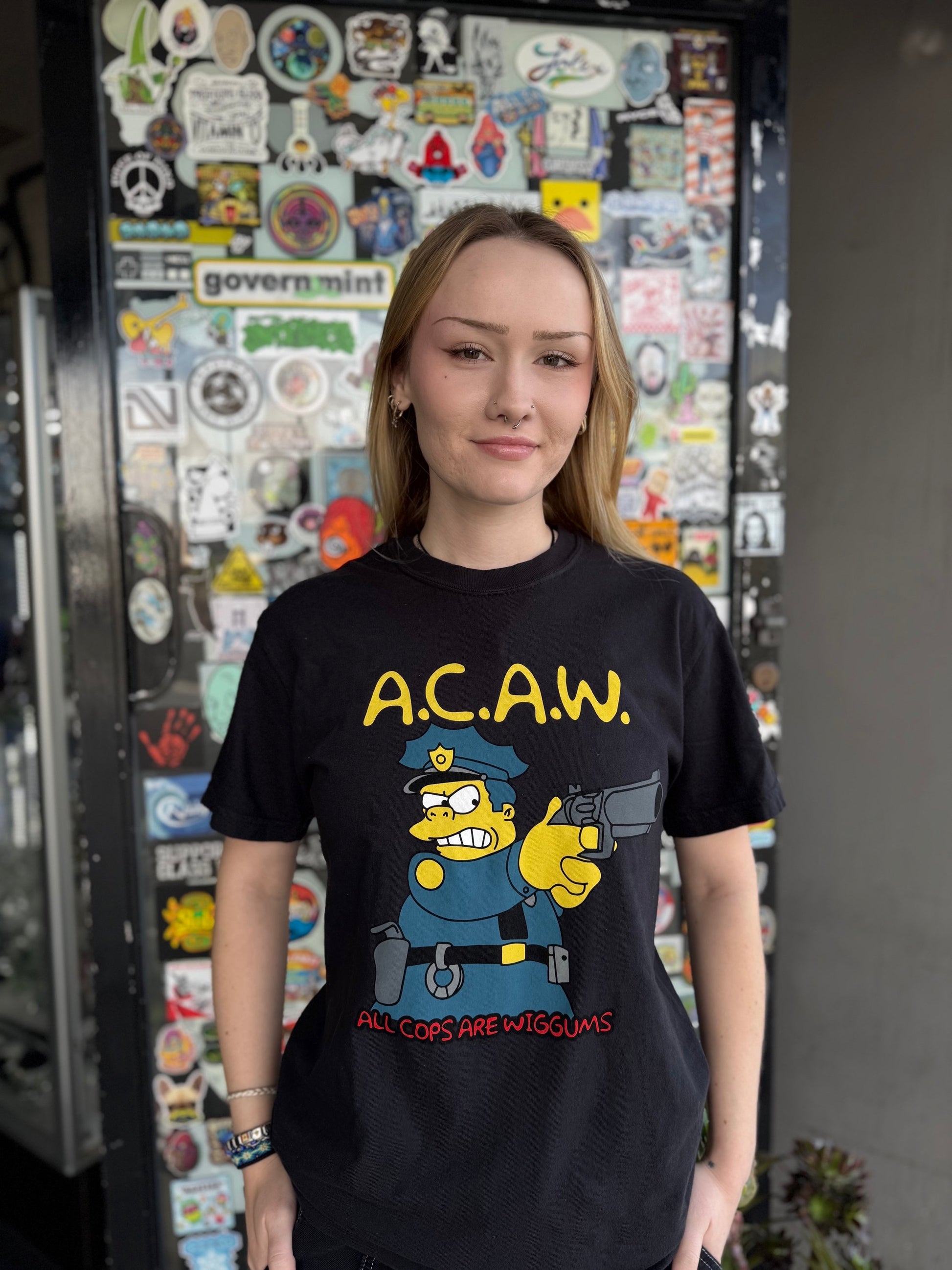 A.C.A.W. ( All Cops Are Wiggums ) Shirt by Clever Rooz