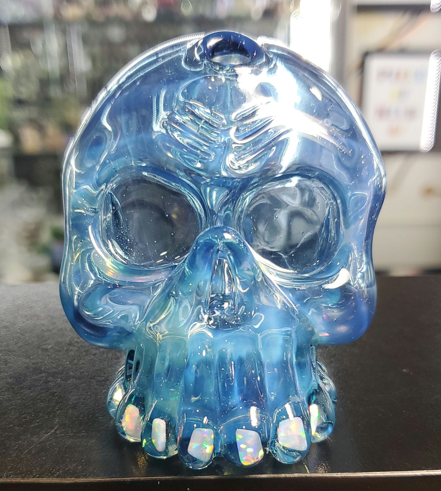 Carsten Carlile Mini Skull Blue Sparkle