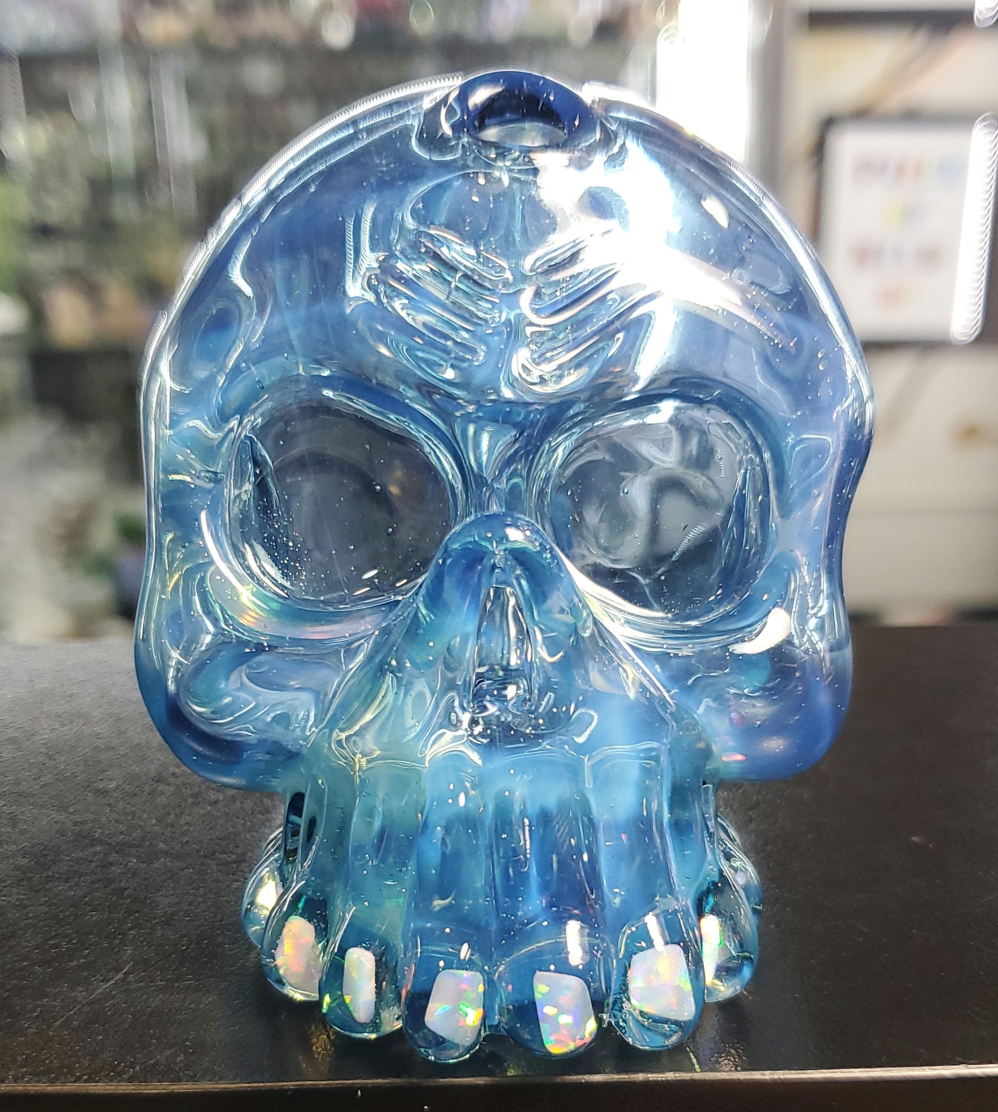 Carsten Carlile Mini Skull Blue Sparkle