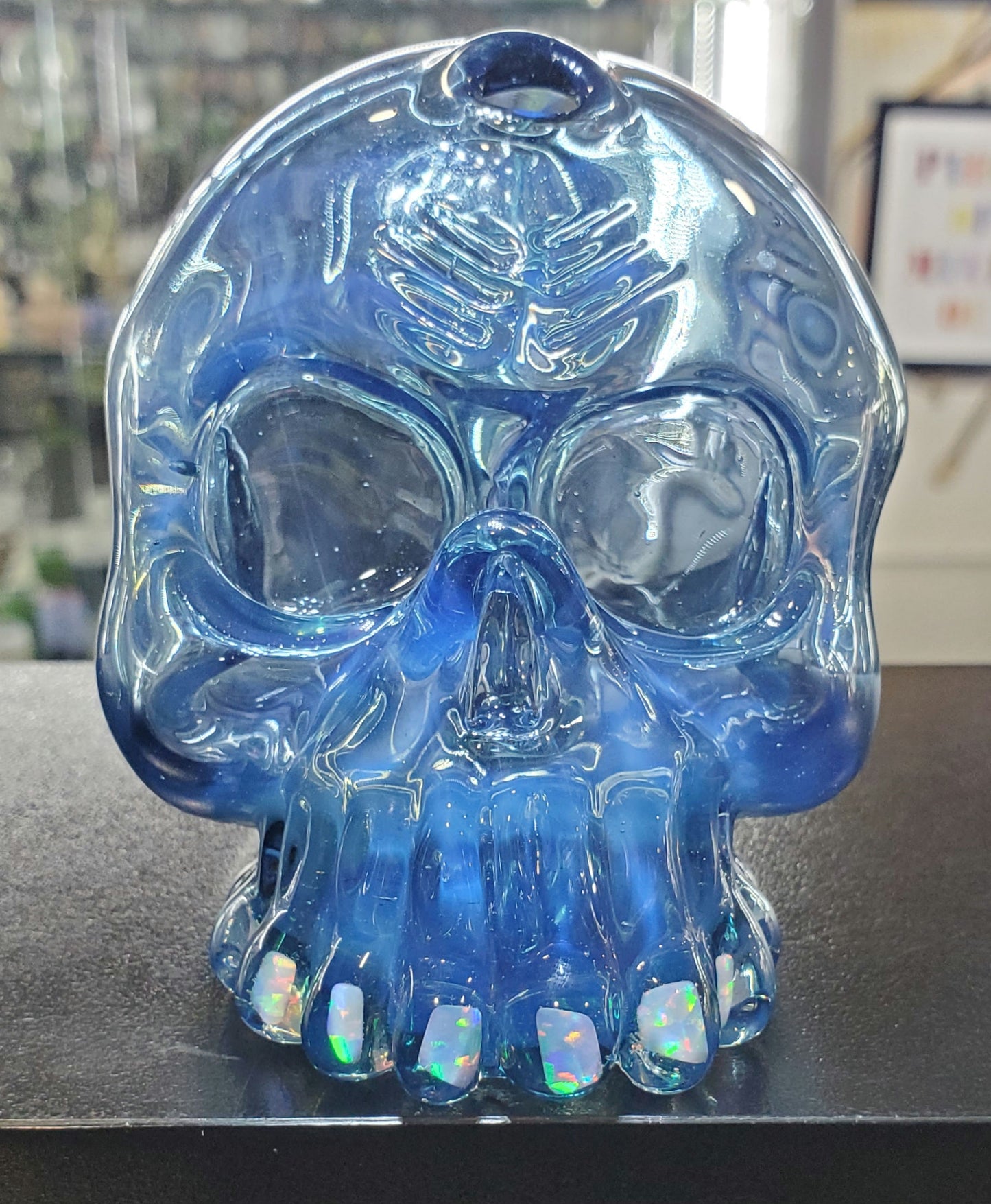 Carsten Carlile Mini Skull Blue Sparkle