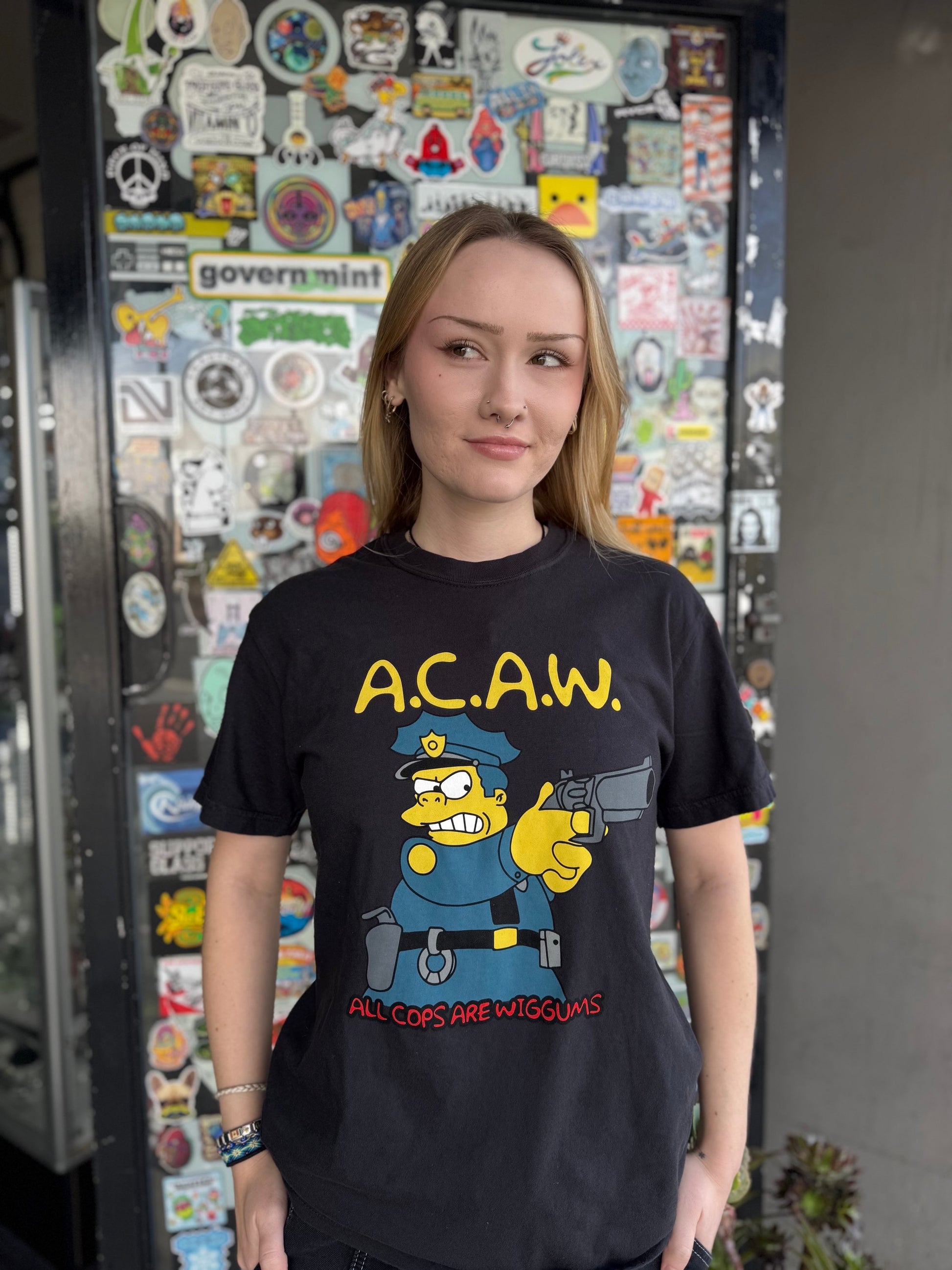 A.C.A.W. ( All Cops Are Wiggums ) Shirt by Clever Rooz