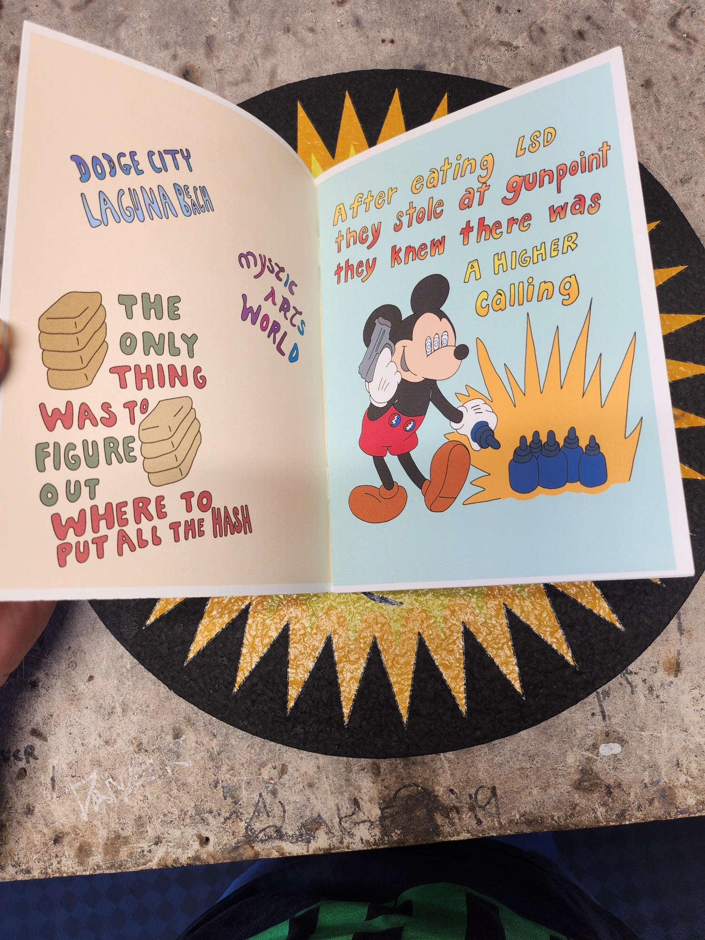 Long Live the Hippie Mafia Zine booklet by Lot Comedy Wookerson