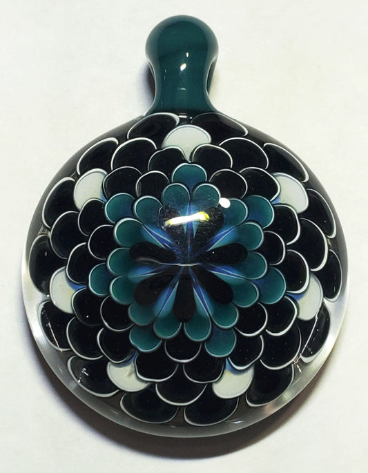 JuJu Glass Dotatack Pendant Midnight Aqua