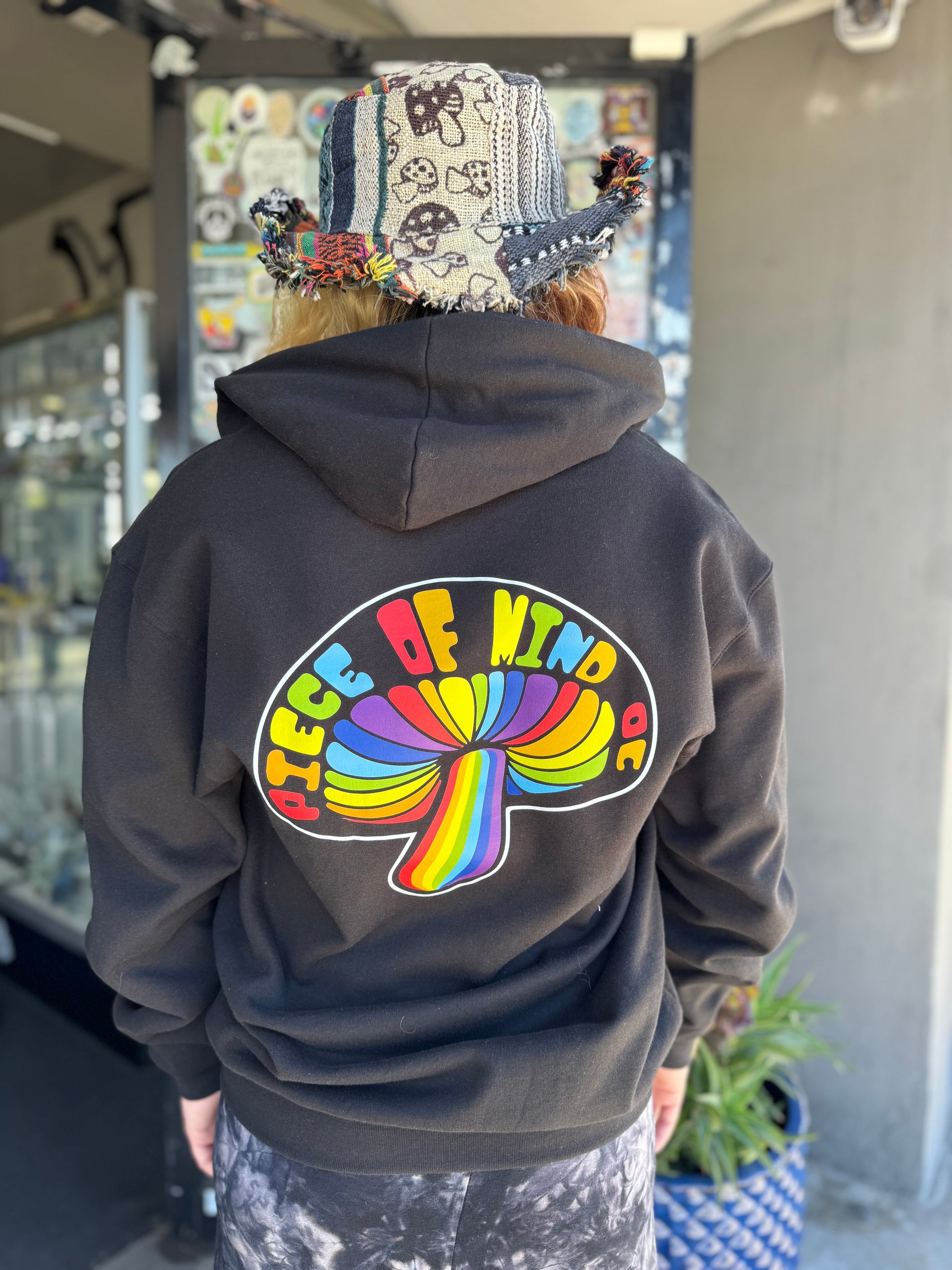Piece of mind zip up hoodie
