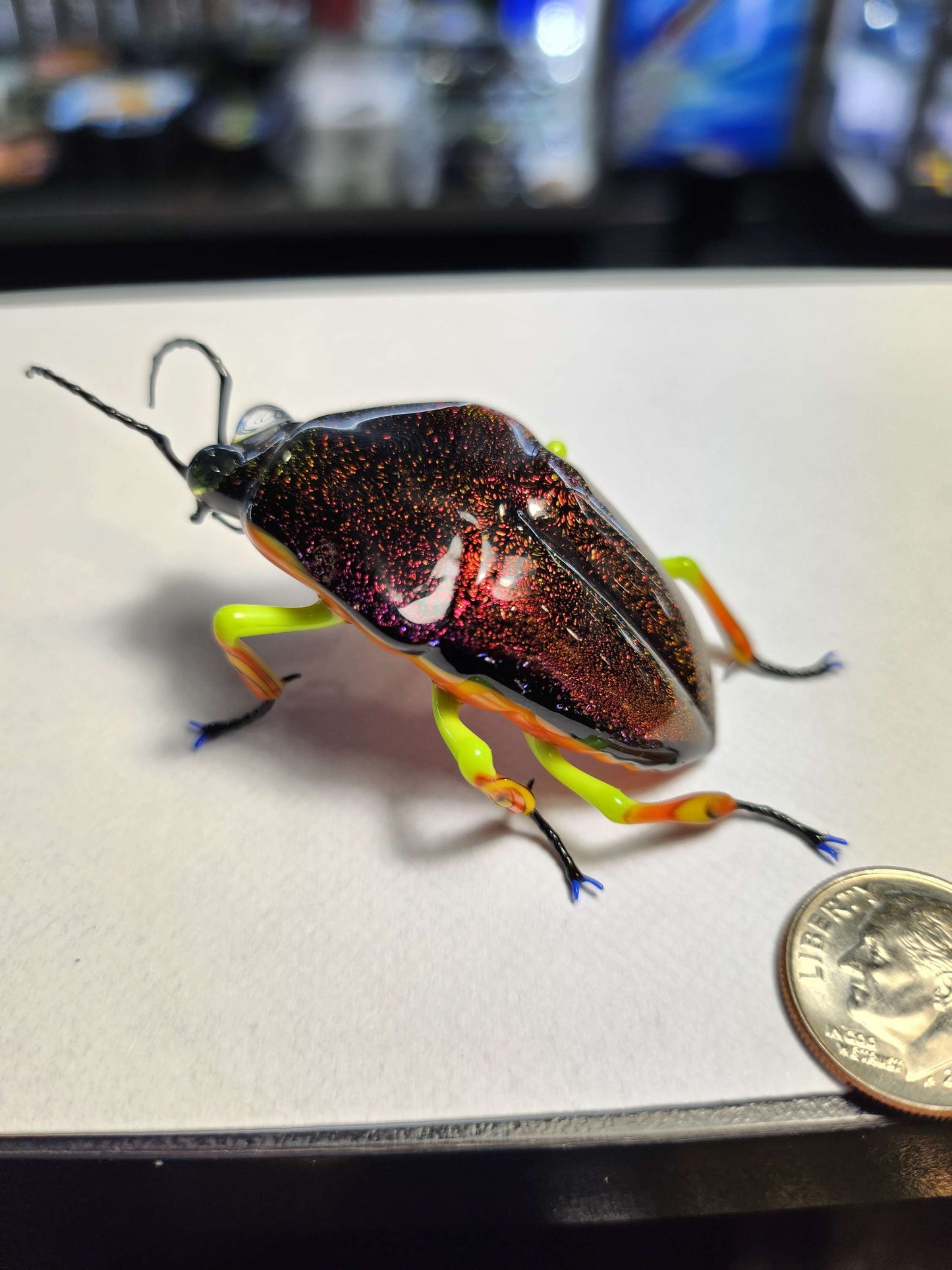 Vetropod Gold/Ruby Jewel Beetle