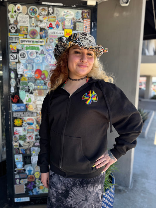 Piece of mind zip up hoodie