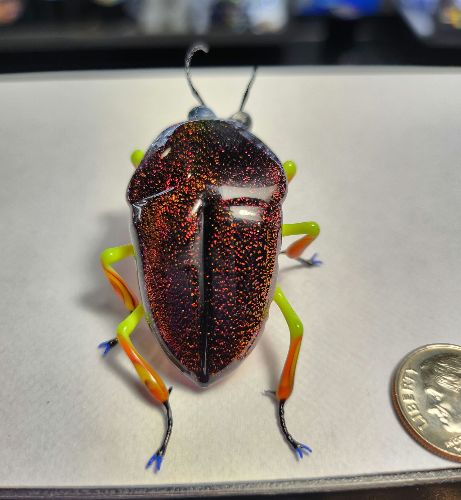 Vetropod Gold/Ruby Jewel Beetle