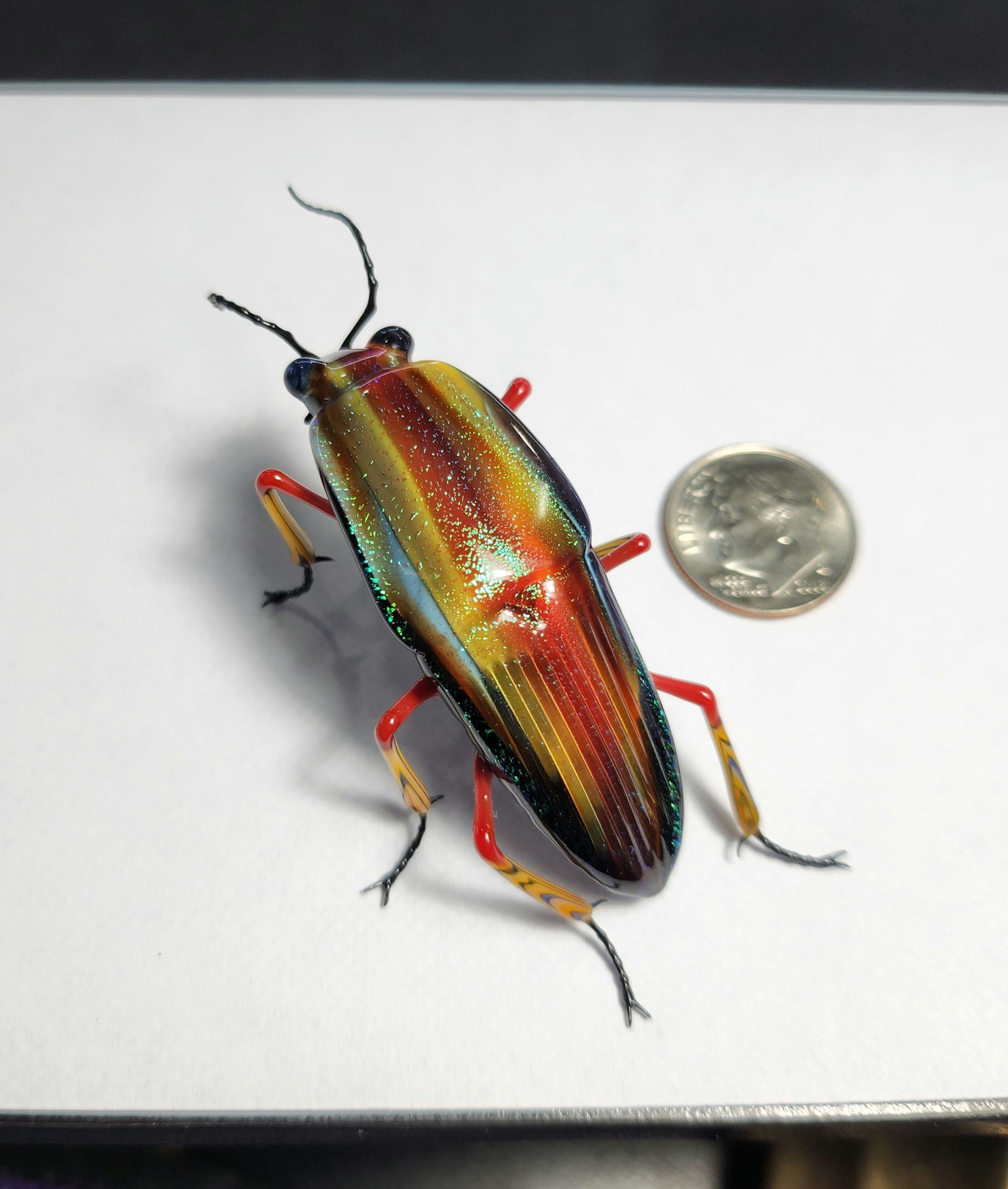 Vetropod Red Striped Jewel Beetle