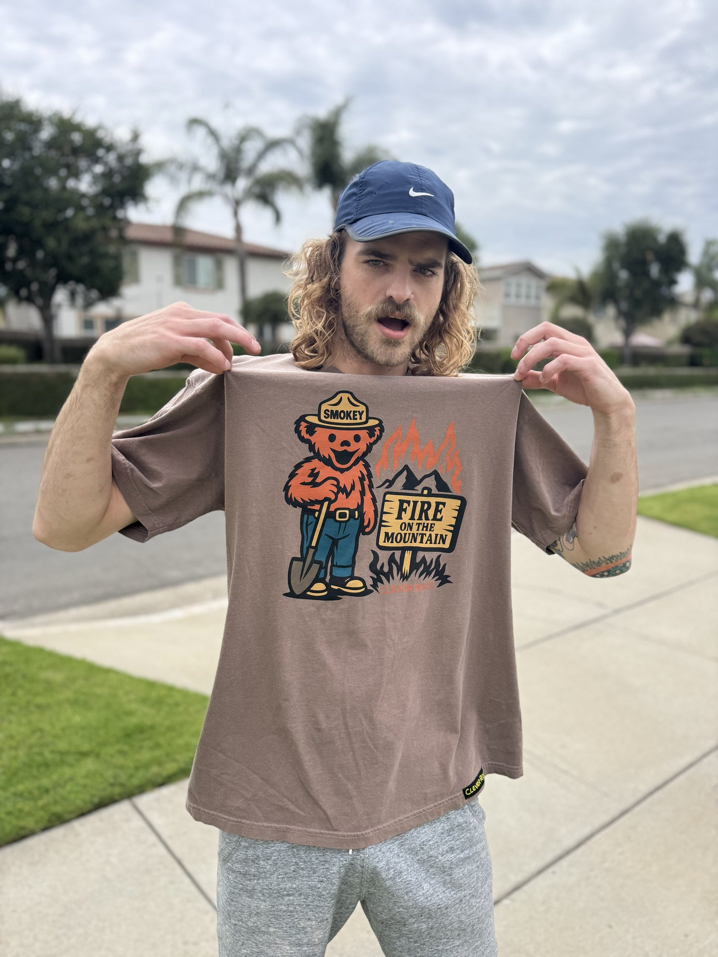 Smokey Fire on the Mountain Tee Shirt Clever Rooz