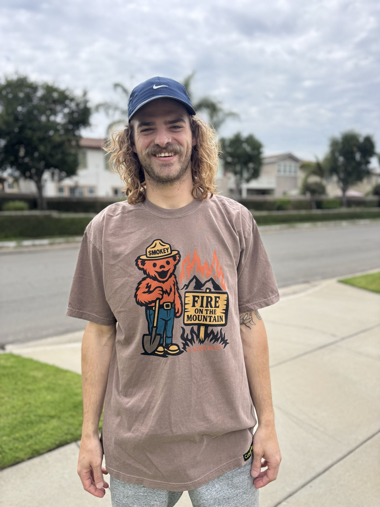 Smokey Fire on the Mountain Tee Shirt Clever Rooz