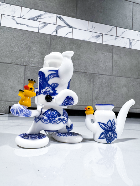 Ryno x Kurt B. Stand Up Ducky Tea Pot Head Rig Set